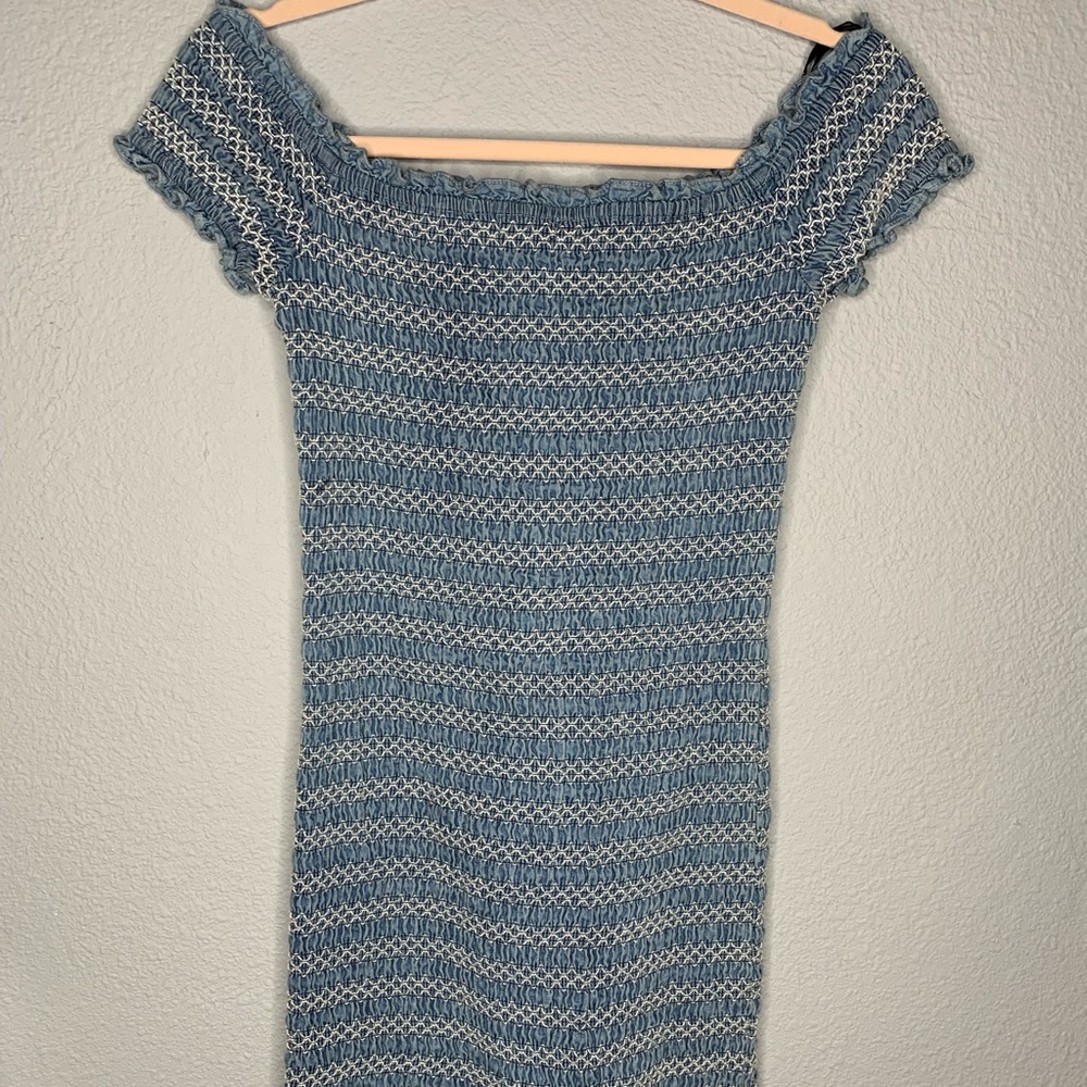 Detailed jean dress